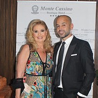 A celebrity guest at Monte Cassino